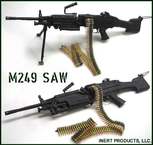 Inert, Replica M249 SAW - Squad Automatic Weapon Trainer - Click Image to Close